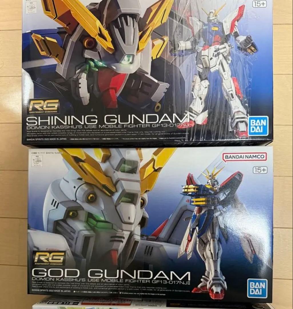 RG シャイニングガンダム & ゴッドガンダム セット　値下げ中 rg ゴッド ガンダム hg シャイニング ガンダム セット｜Yahoo!フリマ
