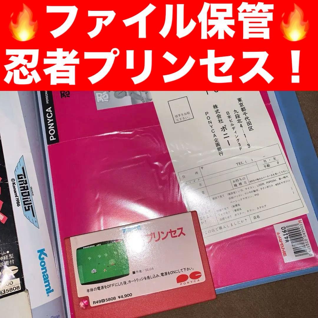 【美品】忍者プリンセス　MSX ROM Ninja Princess (1985) - MobyGames