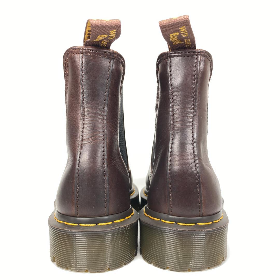 ドクターマーチン レザーチェルシーブーツ サイドゴア イエロー
