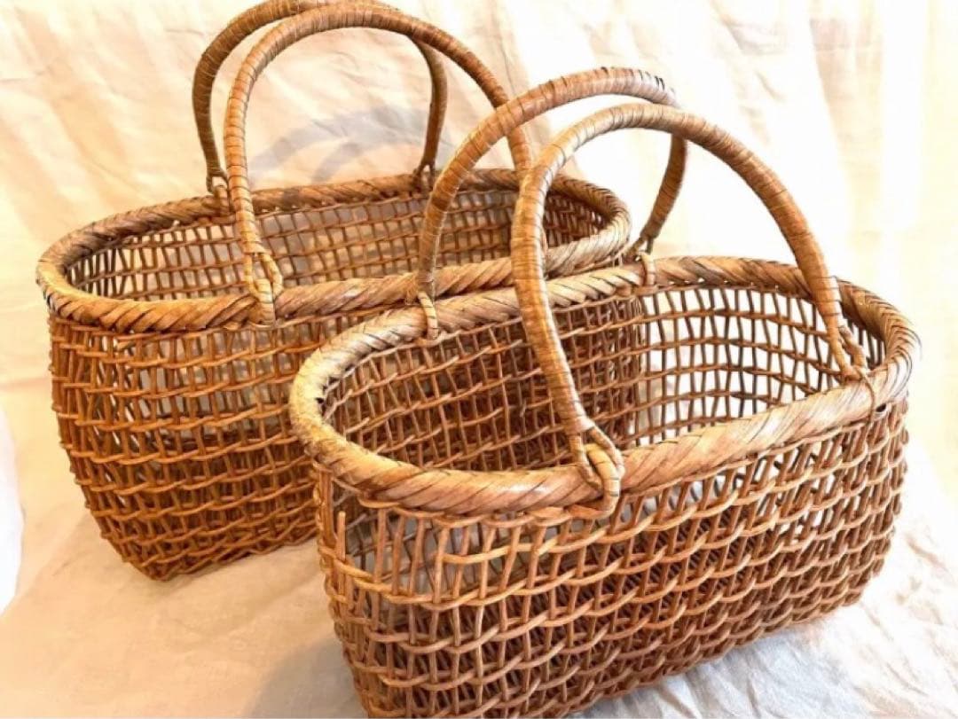 籠　透かし編　あけび　こだし　民芸　入れ子透かし編　あけび　こだし　民芸　入れ子 akebibasket34.jpg