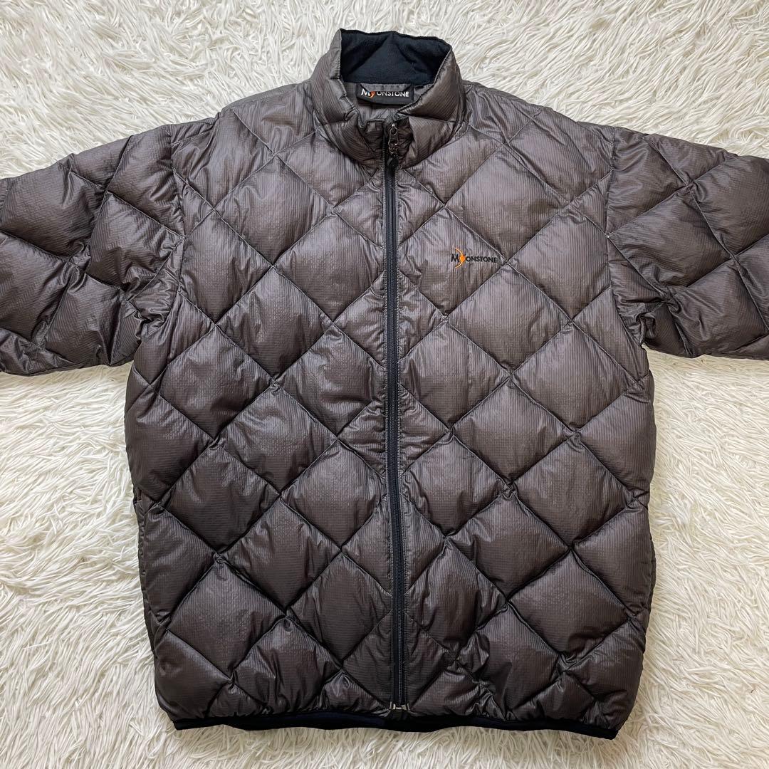 90s MOONSTONE グースダウン ダイヤキルティング L ブラウン - メルカリ