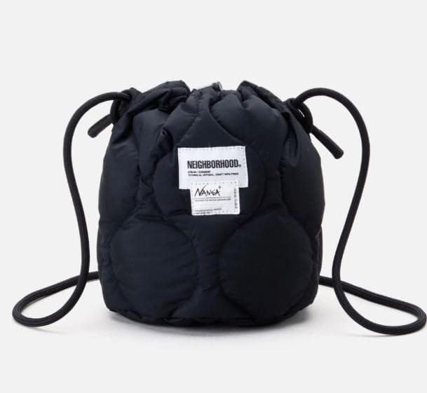 NH X NANGA . DOWN DRAWSTRING BAG / BLACK - メルカリ