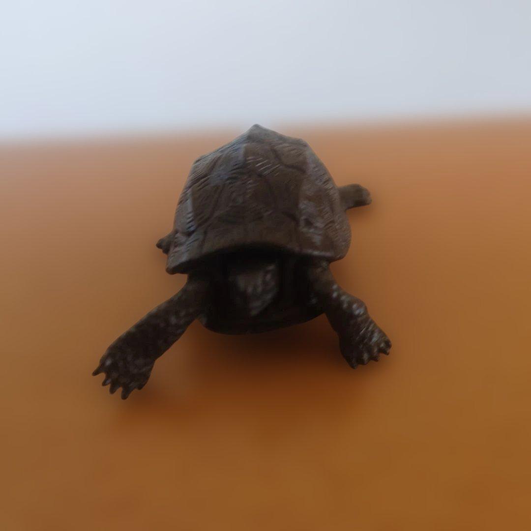 銅製 自在 亀 在銘