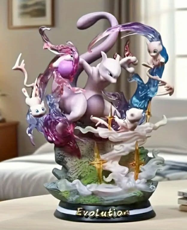 「珍品希少」ミュウツー・ミュウ進化フィギュア ミュウツー 進化 LED フィギュア - メルカリ