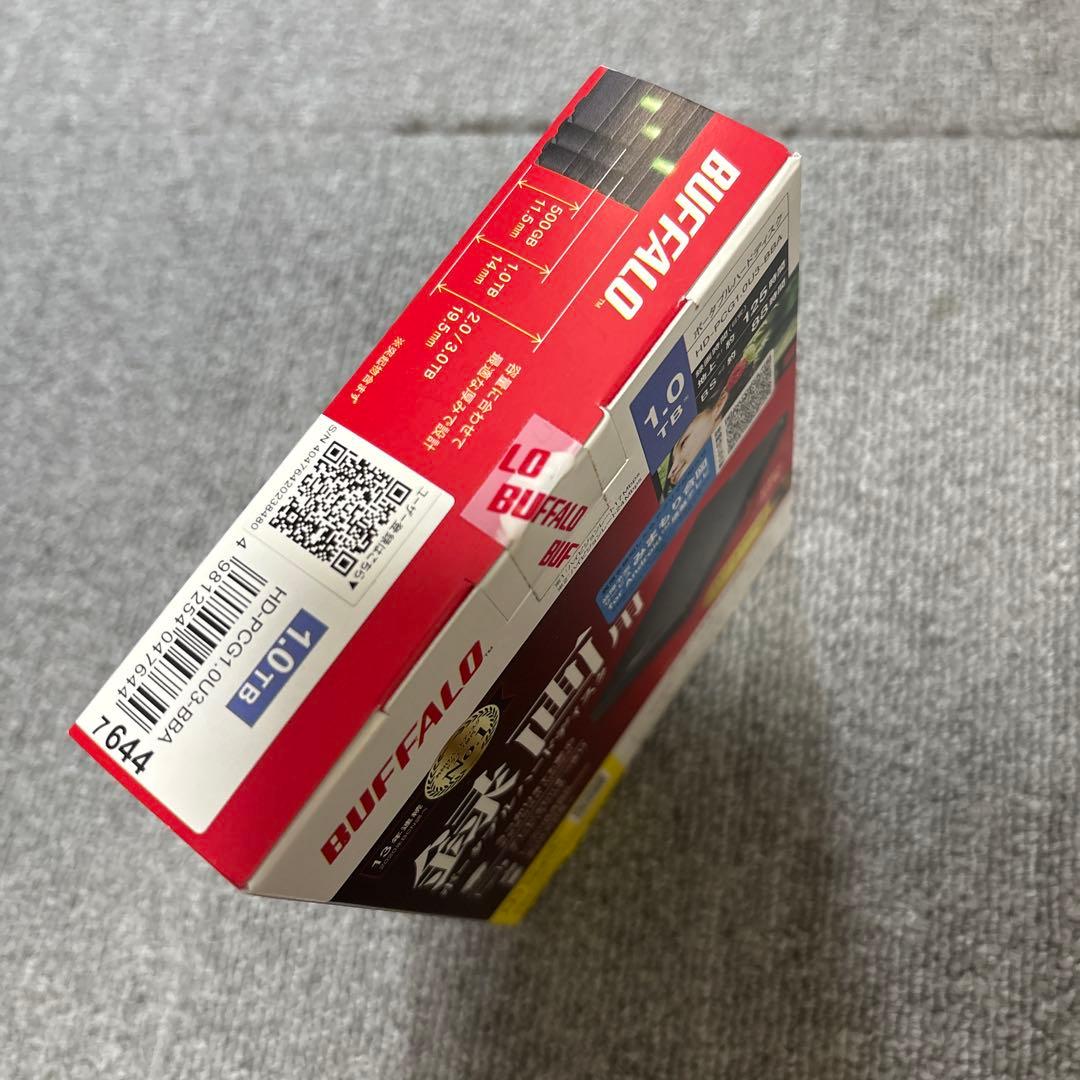 【新品未使用】BUFFALO 1.0TB 外付けポータブルハードディスク