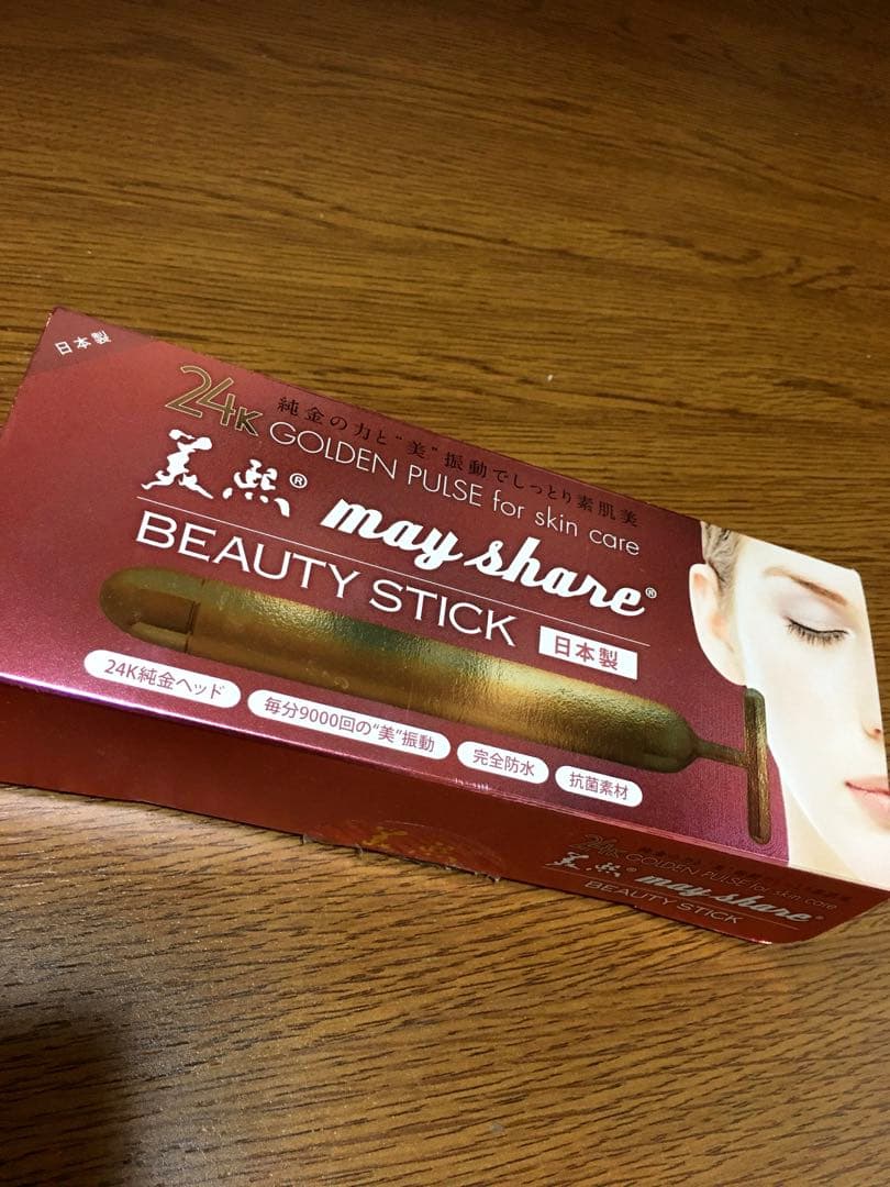 24K ビューティースティック フェイス スキンケア マッサージ T型　日本製 Amazon | 24K ビューティー スティック T型 美容棒 顔 美顔器