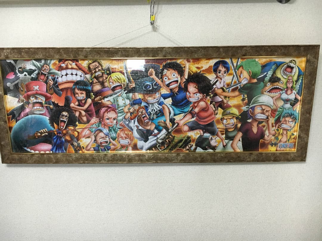 ワンピース 950ピース オリジナル額縁付き ONE PIECE - ワンピースパズル 専用枠付き 950ピースの通販 by のー