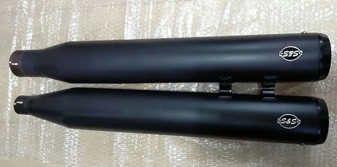 Harley-Davidson【ツーリング】S&Sスリップオンマフラー　美品! ハーレー ツーリング 95-16年 純正オプション スリップオンマフラー