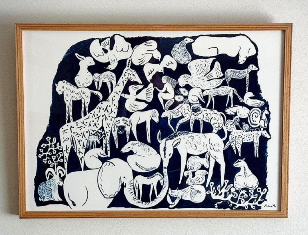 ミナペルホネン life puzzle ポスター（額装） - メルカリ