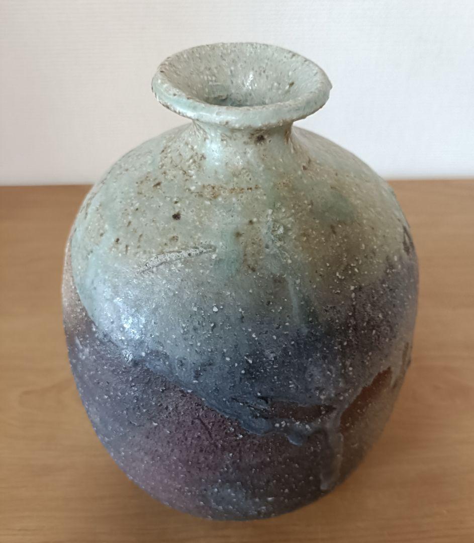 廣永窯 坪島土平作 伊賀大わび花入 灰被手 茶道具 伊賀焼花入 - メルカリ