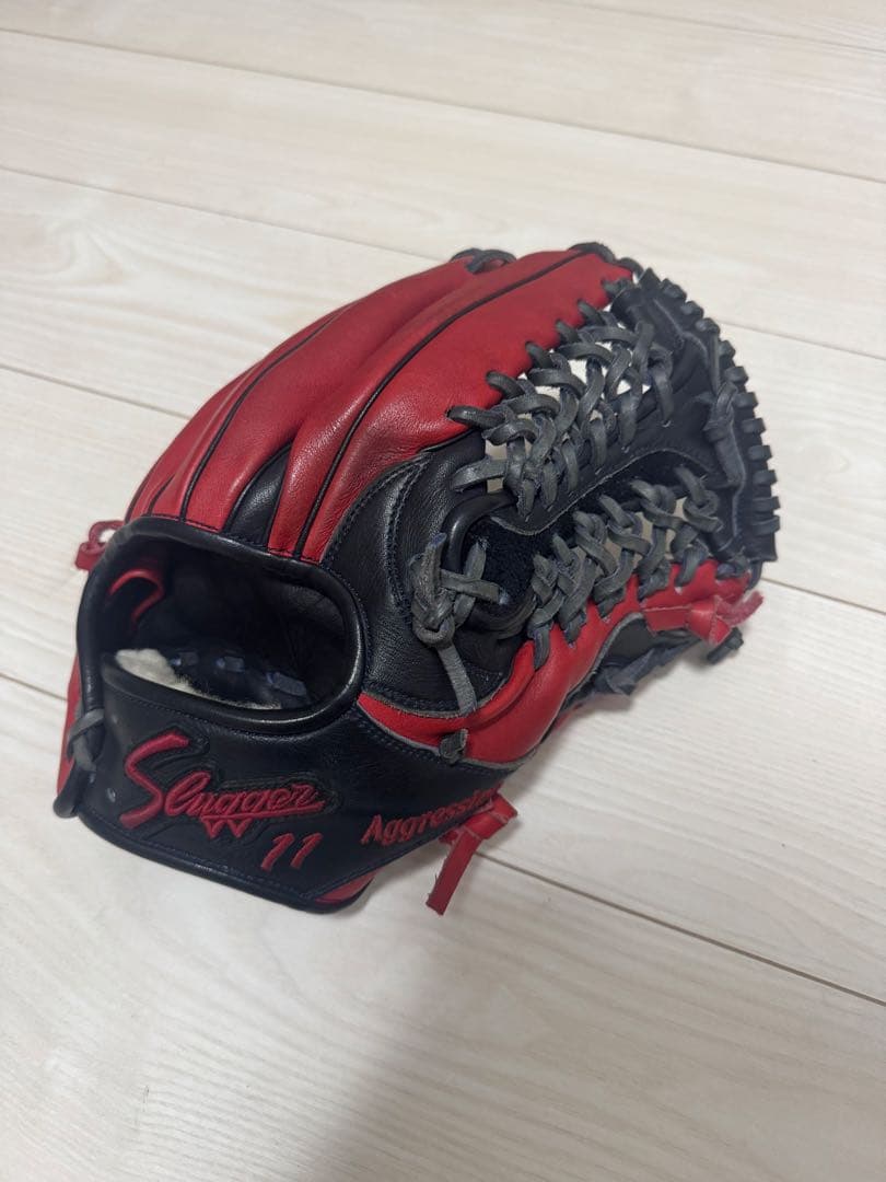 【プロフィール必読】久保田スラッガー 25MS 軟式オーダー 久保田スラッガー オーダー軟式グローブ 25MS W-43 レッド×クリーム