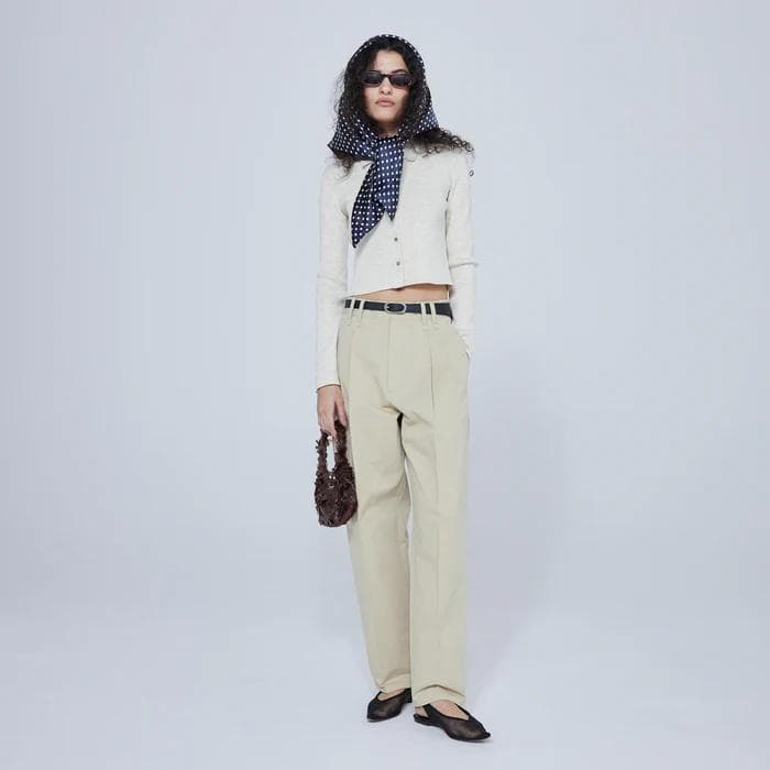 searoomlynn♡2tuck 2loopテーパードコットンパンツ - メルカリ