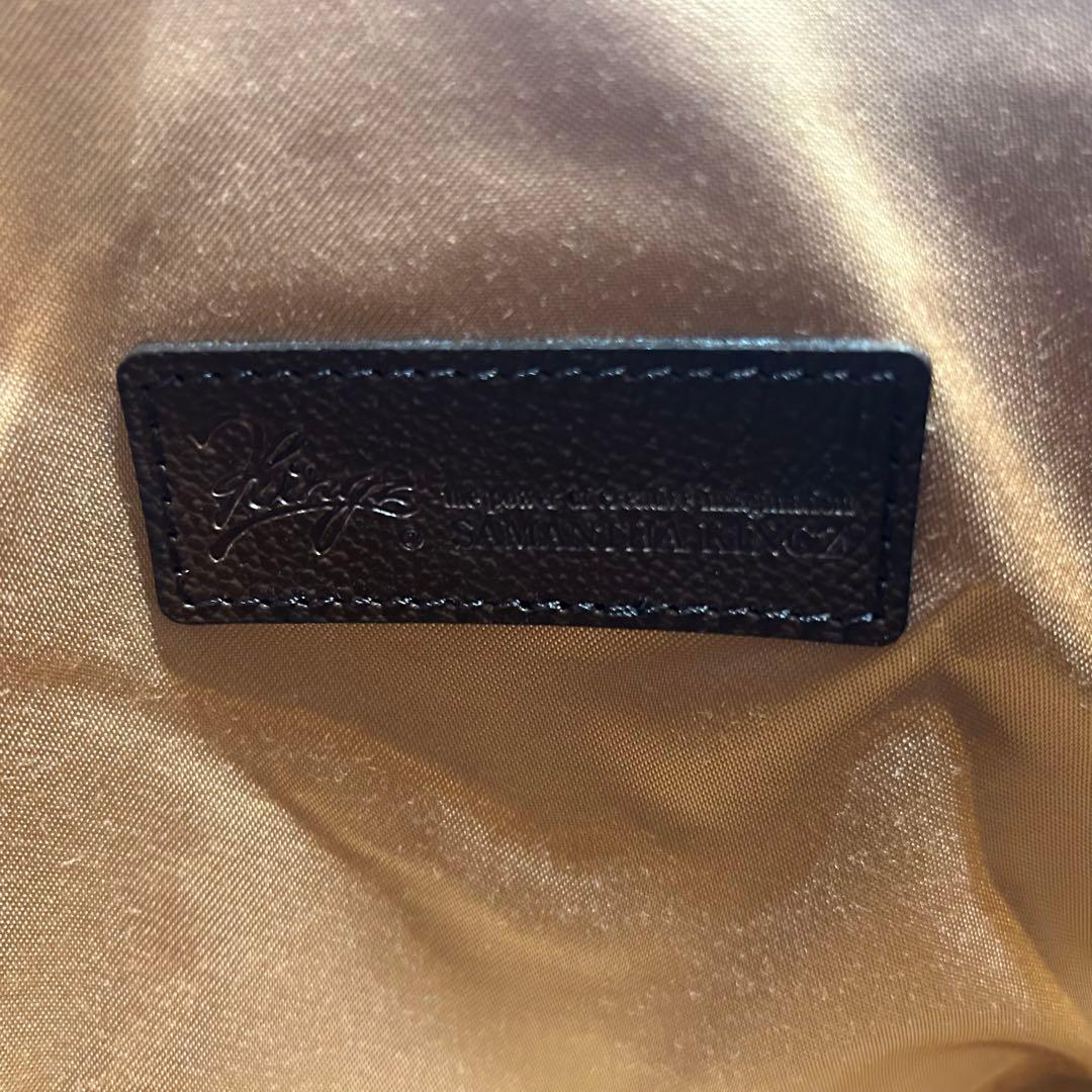 美品】サマンサキングズ ビジネスバッグ クロコ型押し A4収納可