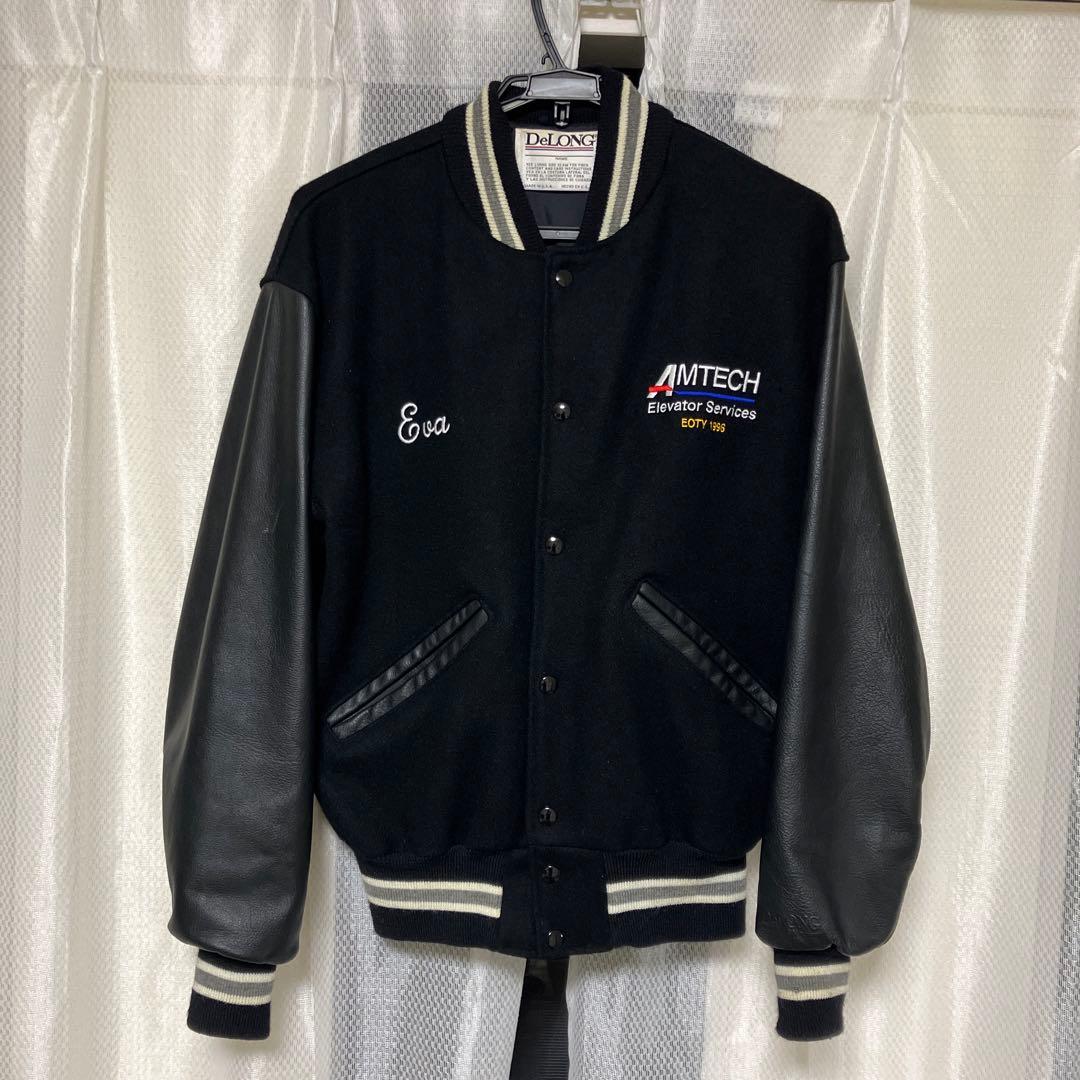 90s DeLONG スタジャン 企業系 USA製 - メルカリ