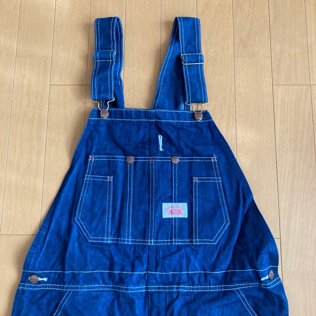 USA製ROUND HOUSE ラウンドハウス デニムオーバーオール 34インチ