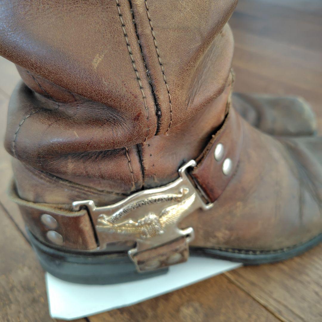 Harley-Davidson ブラウンミドルカットブーツ ヴィンテージ
