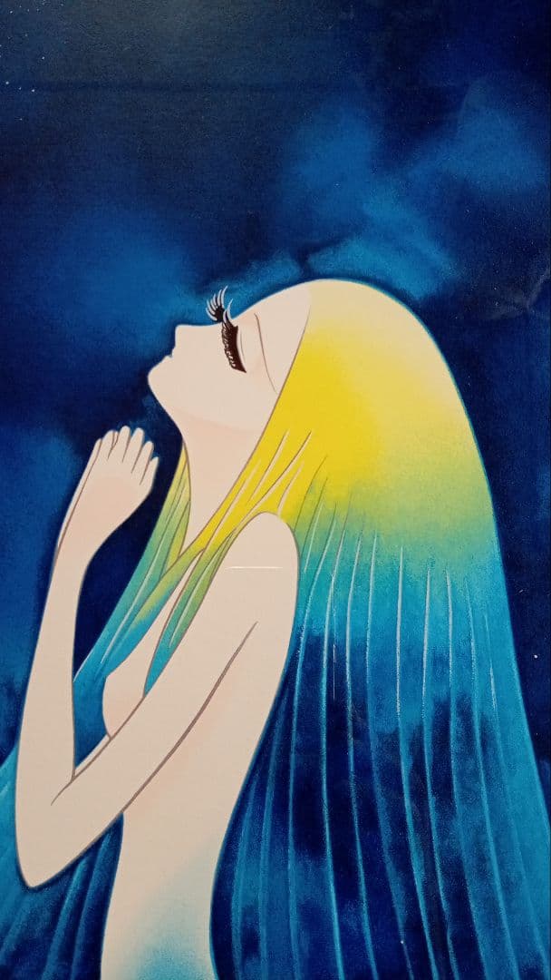 新品☆松本零士☆宇宙戦艦ヤマトシルクスクリーンテレサの祈り。118