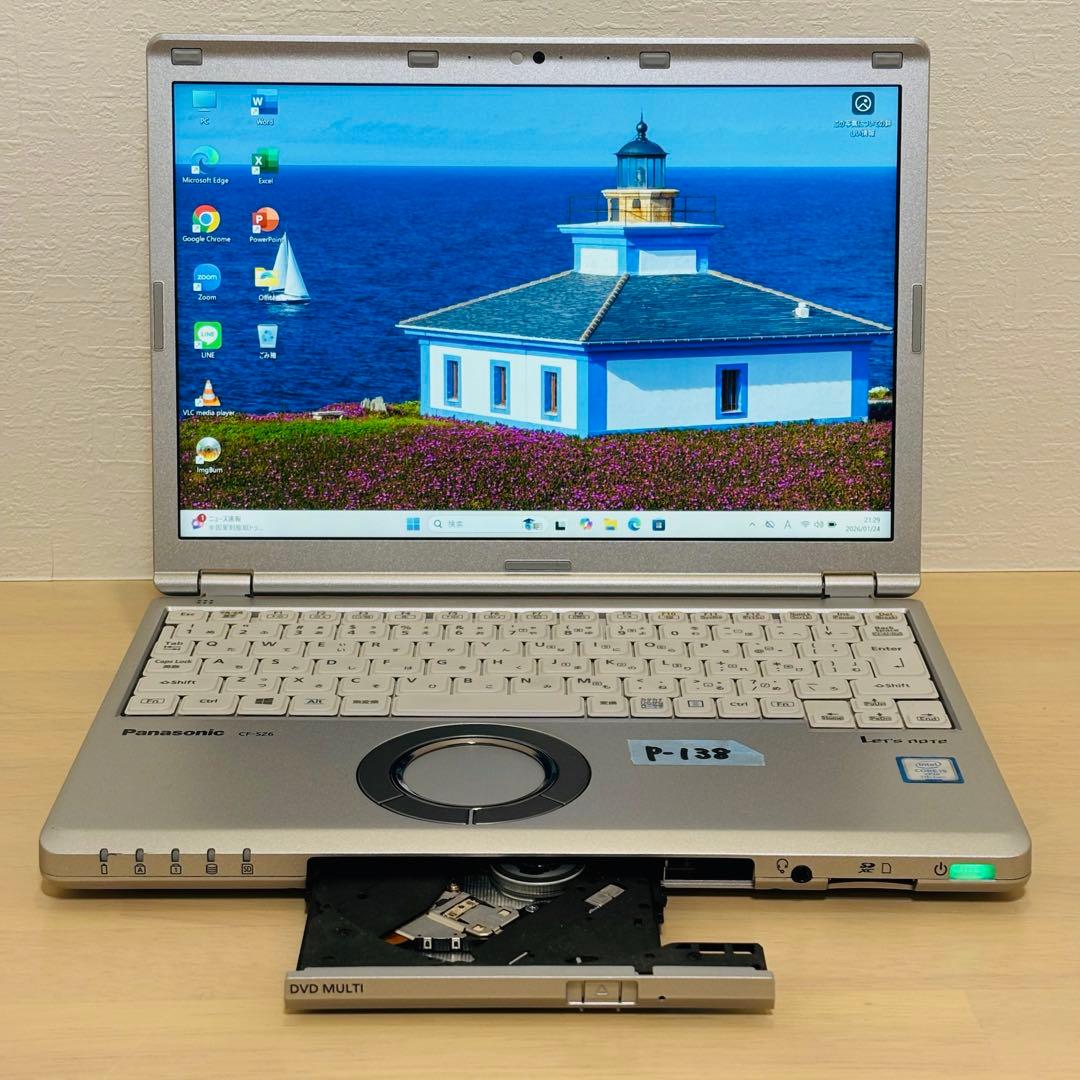 レッツノート PC Windows11 SSD DVD オフィス付き P-138 - メルカリ