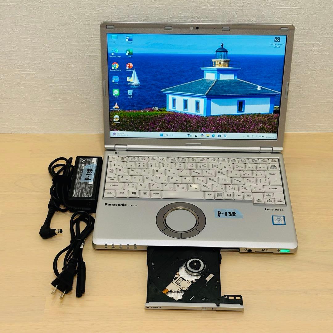 レッツノート PC Windows11 SSD DVD オフィス付き P-138 - メルカリ