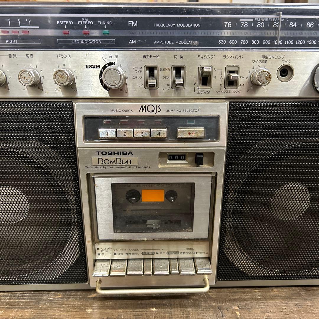 東芝ステレオラジオ ラジカセ 昭和レトロ RT-8780S BOMBEAT - メルカリ