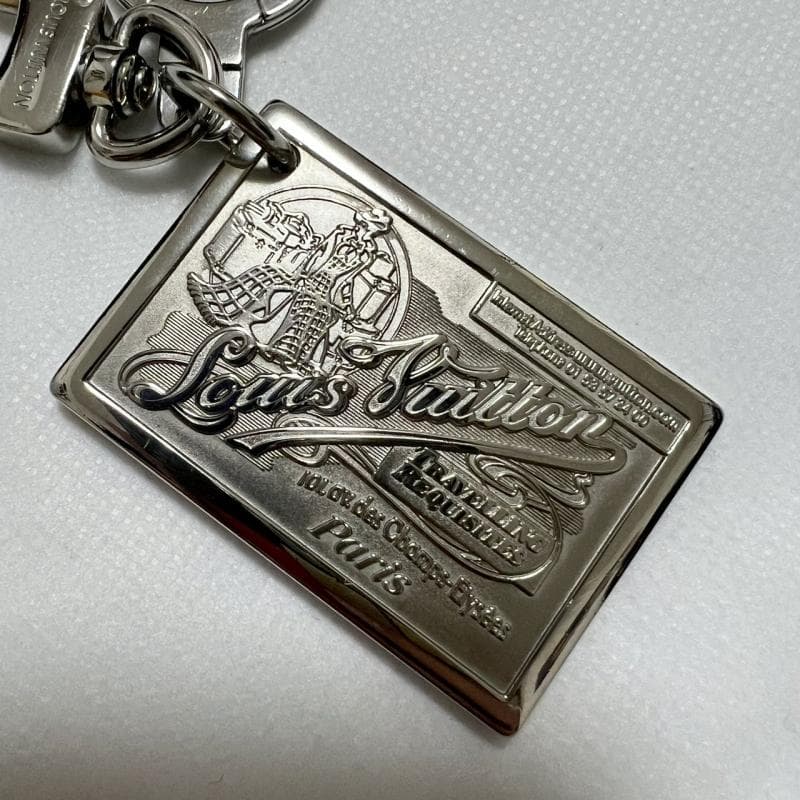 ルィヴィトン トラベルキー ポルトクレ キーホルダー シルバー 保存袋