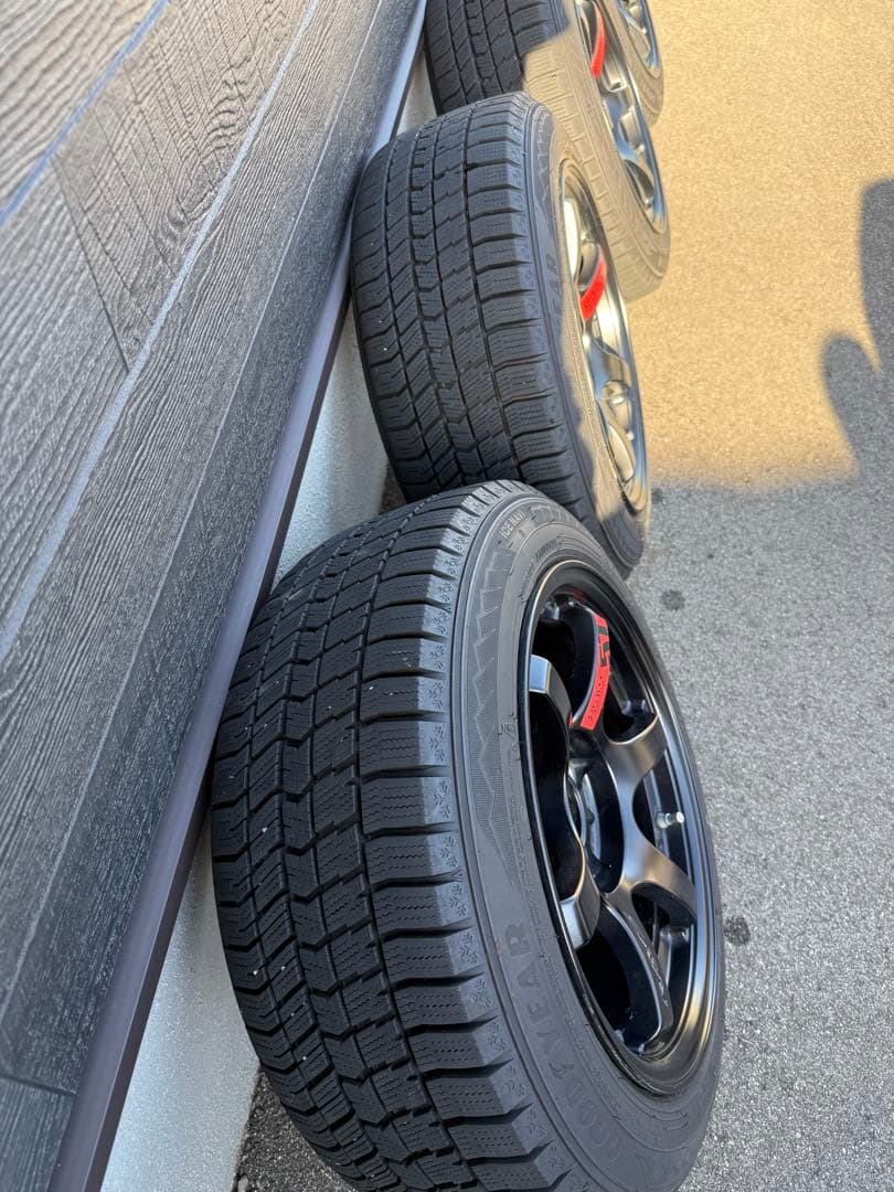 RAY'S 15インチ 8.0J ブラックホイールセット