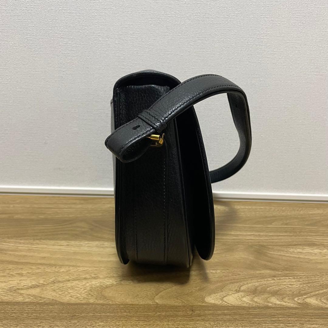 《極美品》Cartier（カルティエ）レザー セミショルダーバッグ ブラック 黒