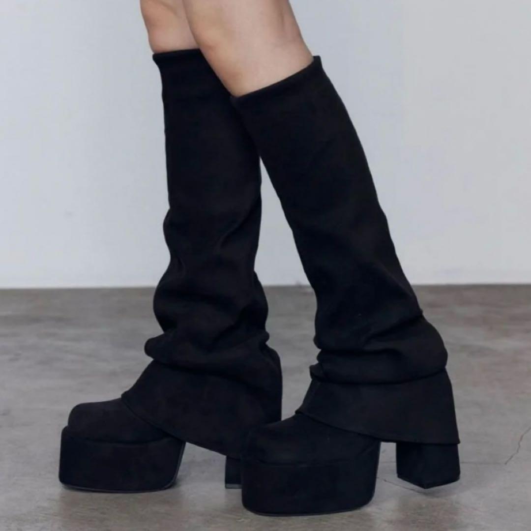 yyyuuuko EMODA ルーズフレアカバーフィットブーツ M ルーズフレアカバーフィットブーツ｜エモダの通販｜&mall（アンド