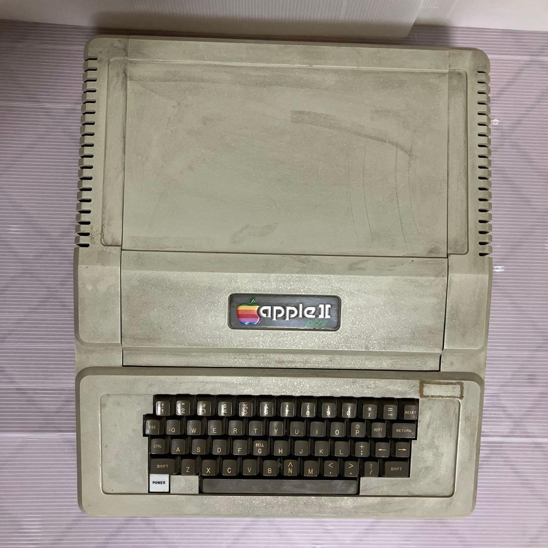 AppleⅡ plus diskⅡ 2台 モノクロディスプレイモニタアップルの32