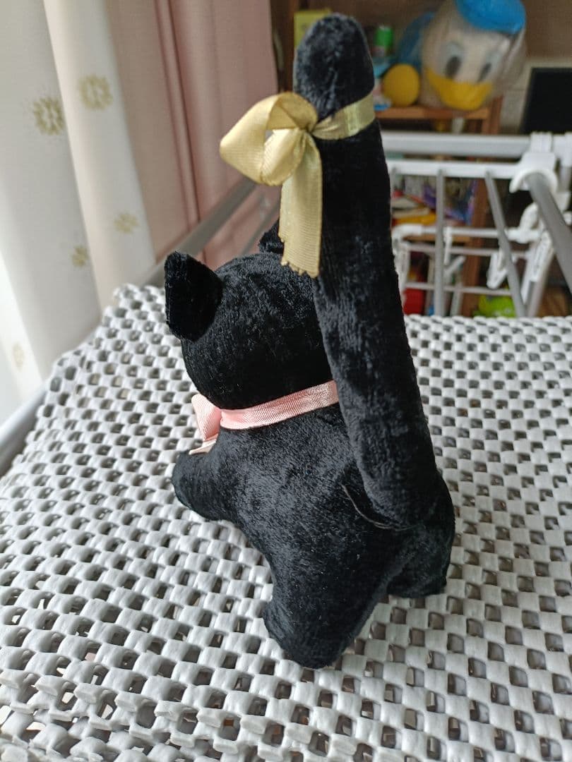 昭和レトロ 黒猫ぬいぐるみ - メルカリ