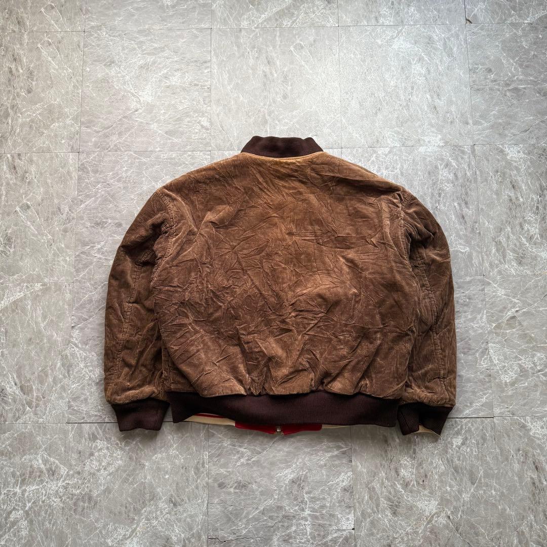 POSH BOY コーデュロイ ウールスタジャン リバーシブル 中綿入り