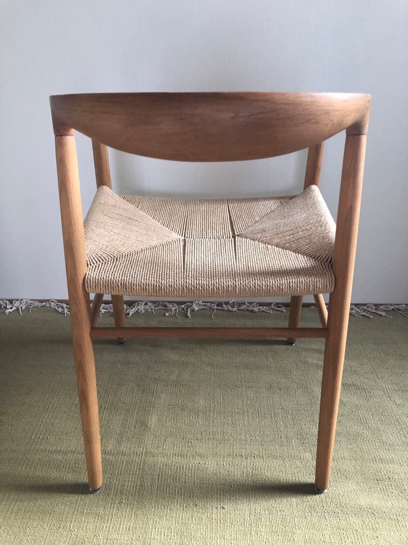無印良品 MUJI オーク材 ペーパーコード アームチェア 肘掛け