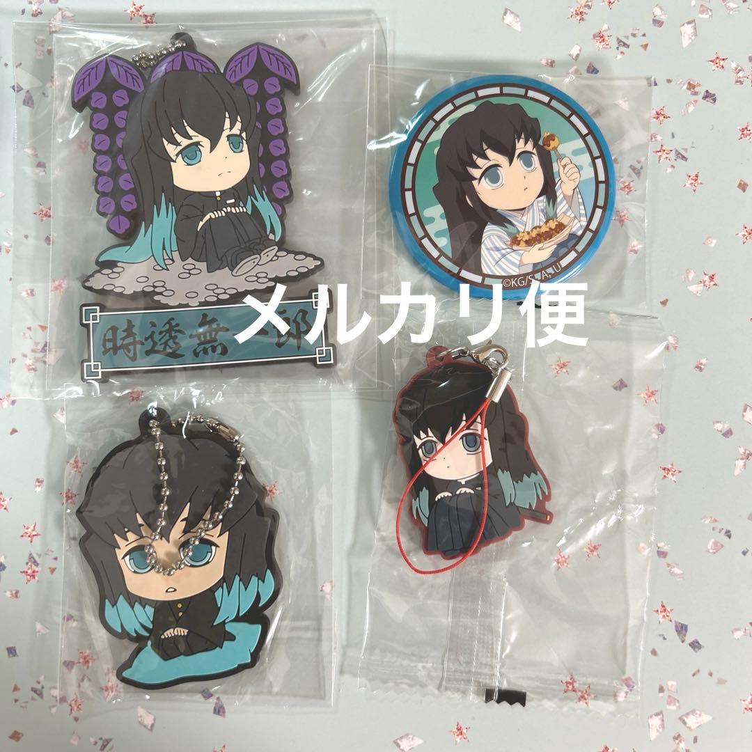 時透無一郎　缶バッジ　銀だこ 築地銀だこ】無一郎セット: