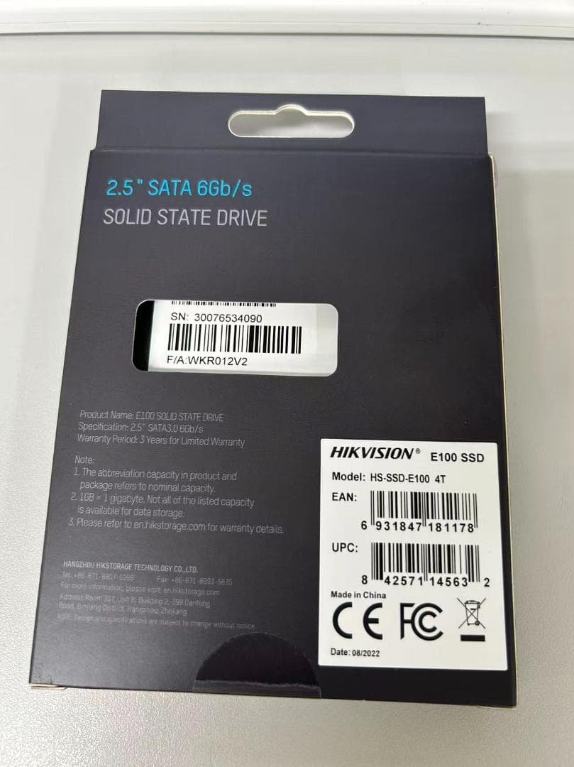 HIK VISION 新品SSD4T hs-ssd-e100 4t 未開封 - メルカリ