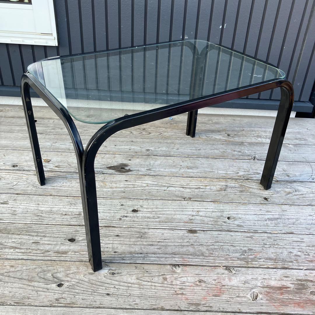 昭和レトロ ミッドセンチュリー アイアンフレームセンターテーブル