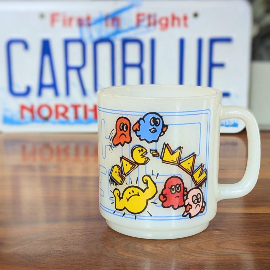 □人気□グラスベイク パックマン アメリカ製 ビンテージマグ アドマグ