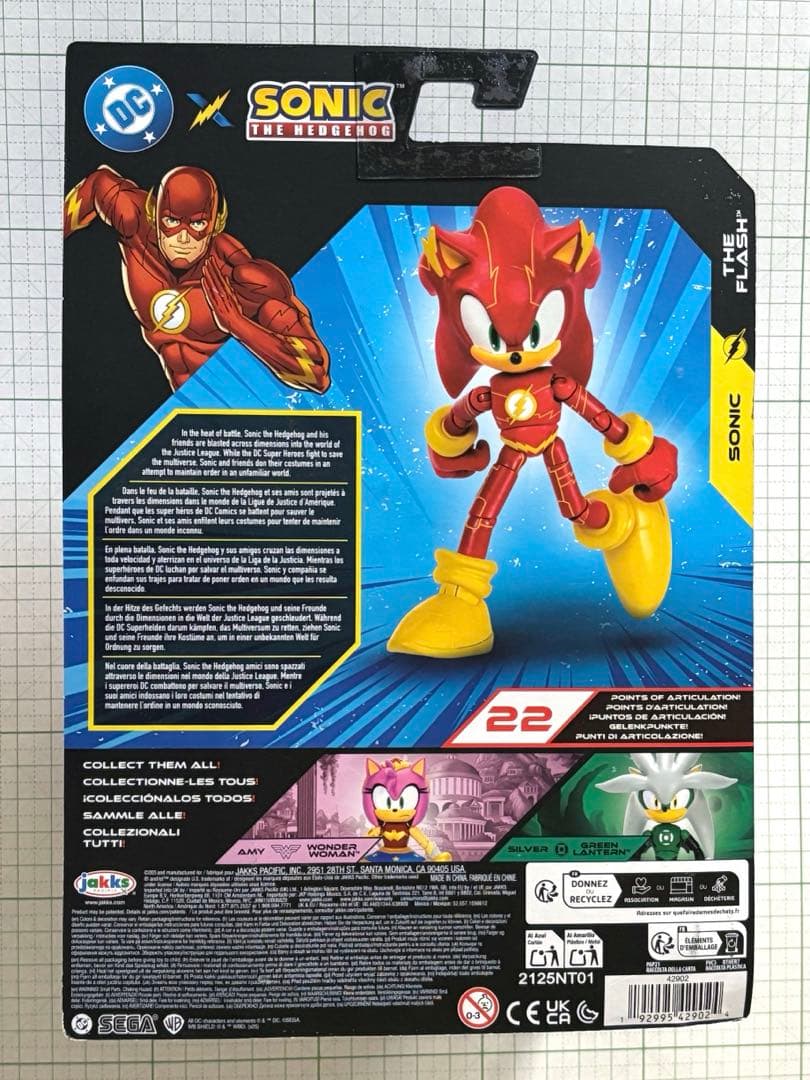 DCコラボ ソニック 可動 フィギュア 海外輸入品 ブリスター