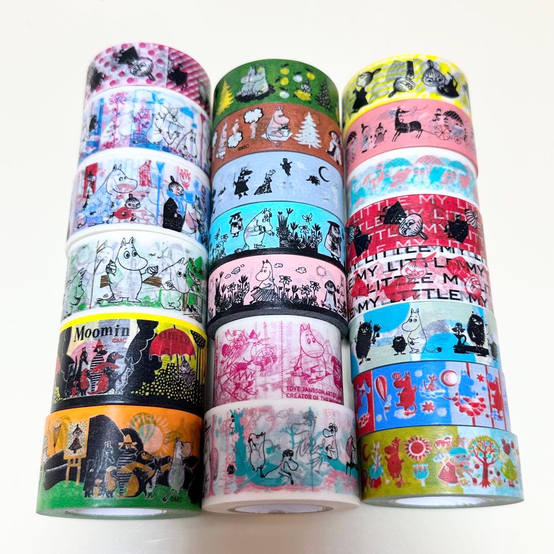ムーミン マスキングテープ 21本セット 中古 テープ・マスキングテープ