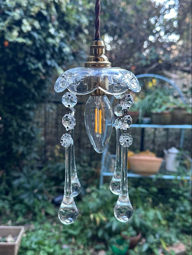 1920年代 フランス アンティーク 雨に濡れた可愛いお花のミニ