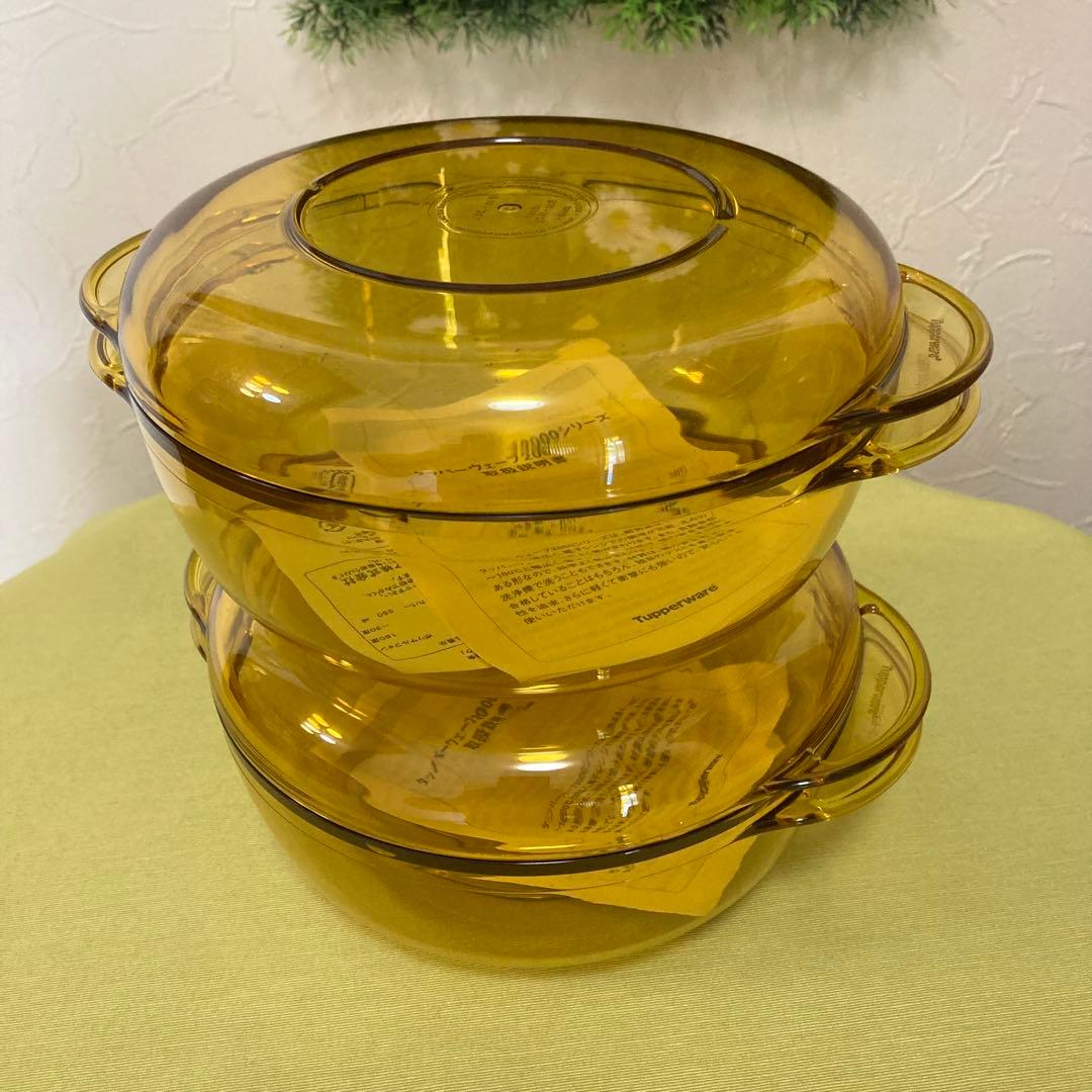 tupperware タッパーウェーブ2000 ペアセット 電子レンジ可 - メルカリ
