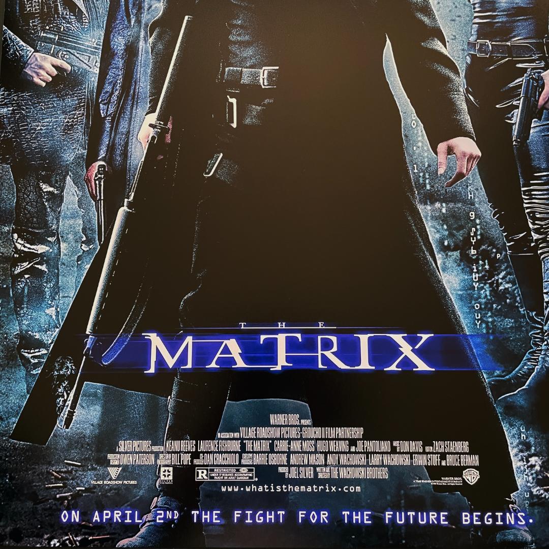 US版ポスター『マトリックス』（The Matrix）☆キアヌ・リーブス