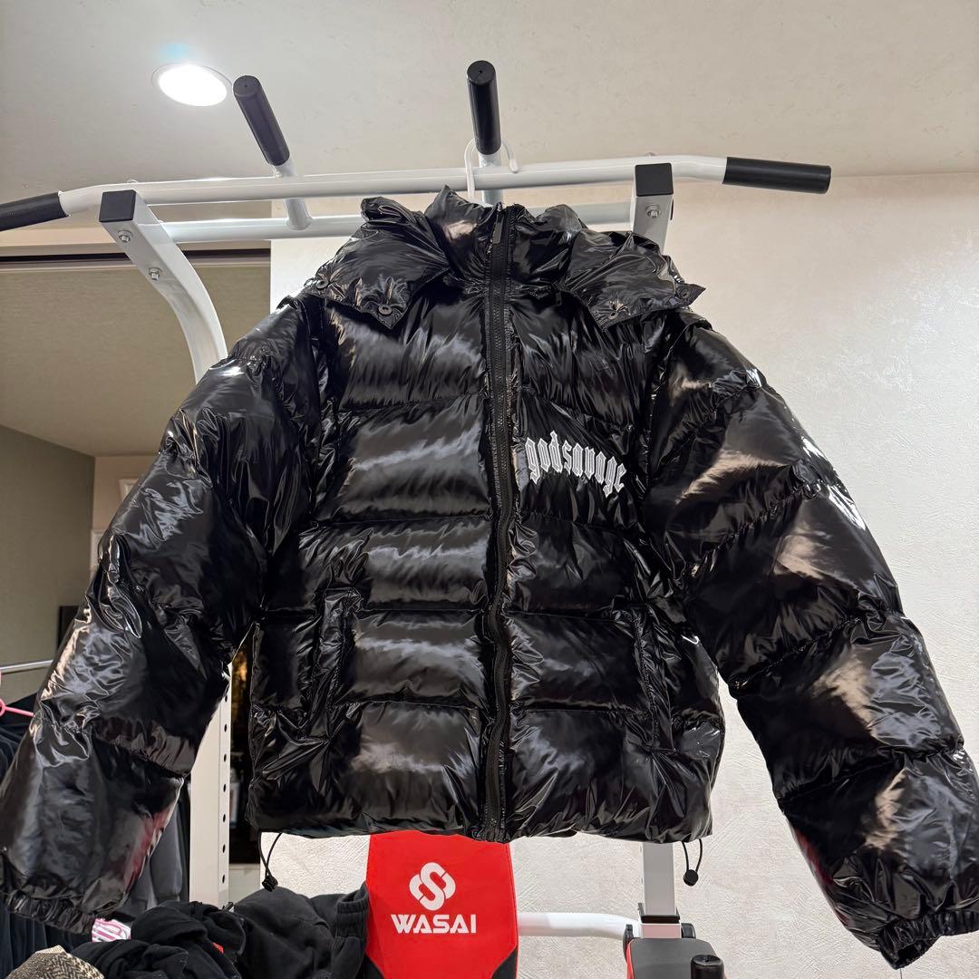 即購入OK 　ゴッドサヴェージ　ダウン　Mサイズメタリックナイロン2WAY god savage 公式オンラインストア