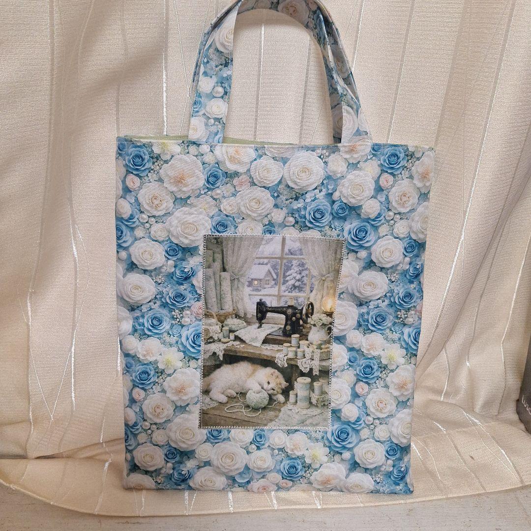 激レア柴犬パネル生地 ハンドメイド まちなしバッグ ミニバック ポーチ