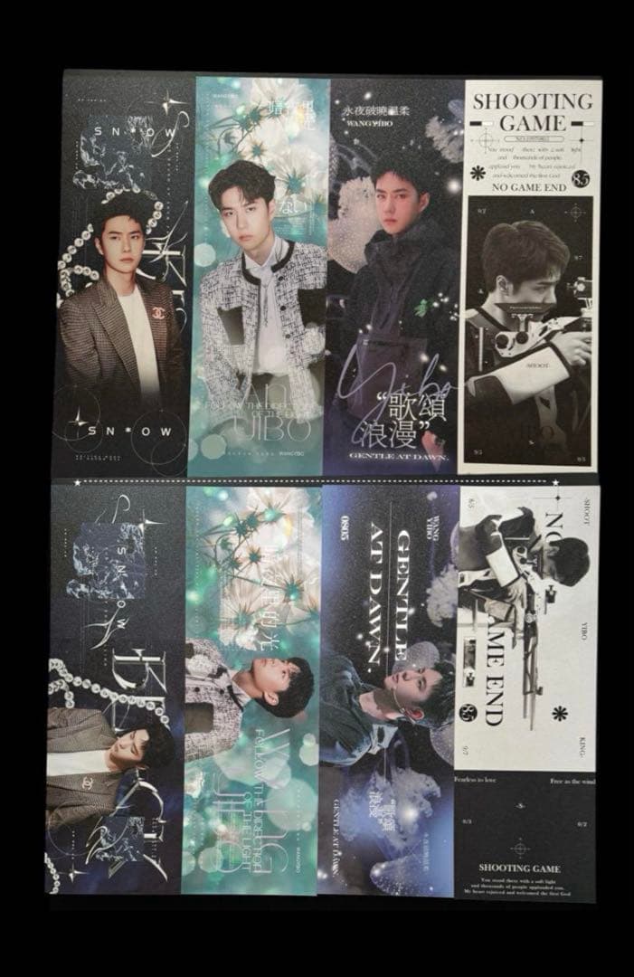 きつねのしっぽ♪♡王一博 満天星手幅収納バインダー・手幅43枚