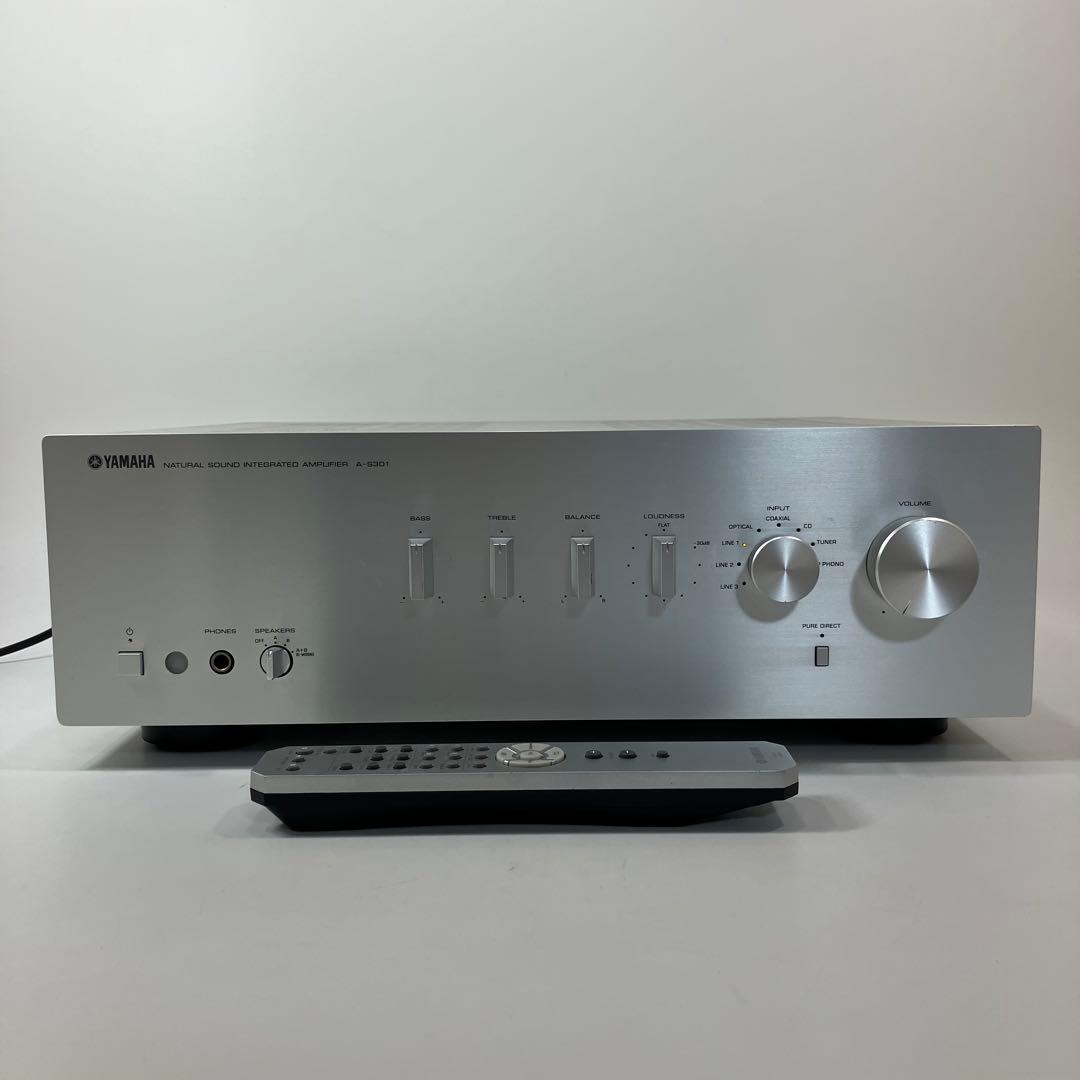 A2F38■YAMAHA プリメインアンプ A-S301 リモコン付き ヤマハ | A-S301 - HiFiコンポーネント - 概要