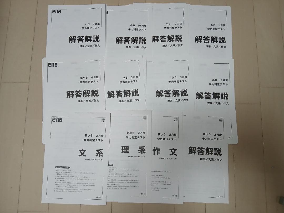 最新】ena 小6 学力判定テスト フルセット - メルカリ