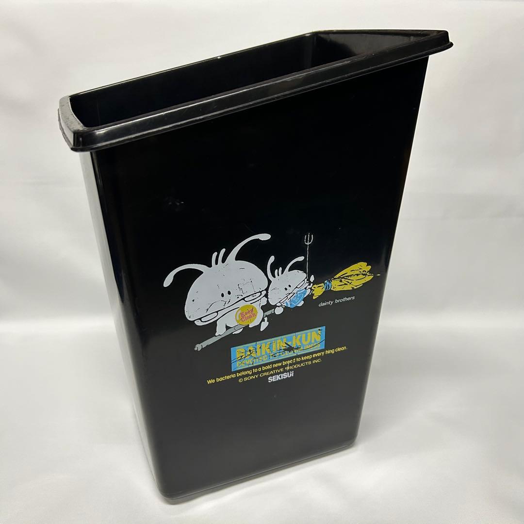 ☆ 80年代 昭和レトロ バイキンくん ゴミ箱 ダストボックス クズ入れ
