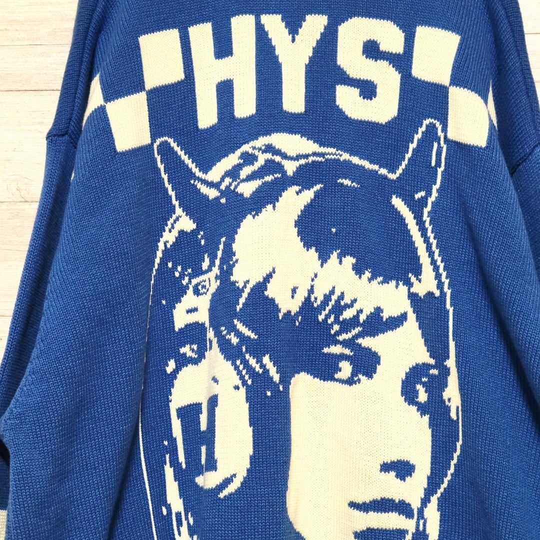 美品XL】HYSTERIC GLAMOUR ニットカーディガン ヘッドフォン - メルカリ