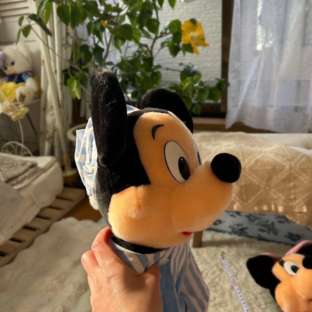 ミッキーマウス ぬいぐるみ パジャマ入れ 昭和 オールドディズニー