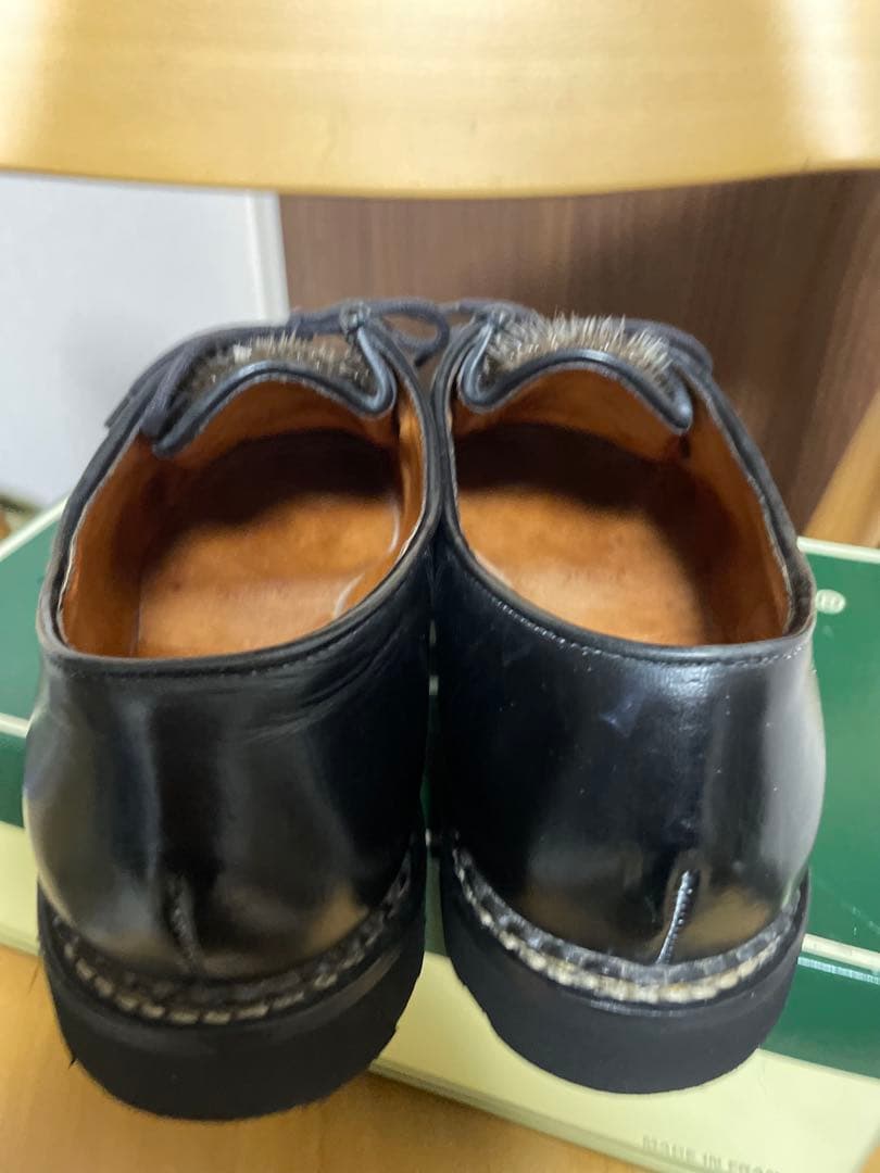 デカタグ 旧タグ パラブーツ ミカエル Paraboot ブラック アザラシ